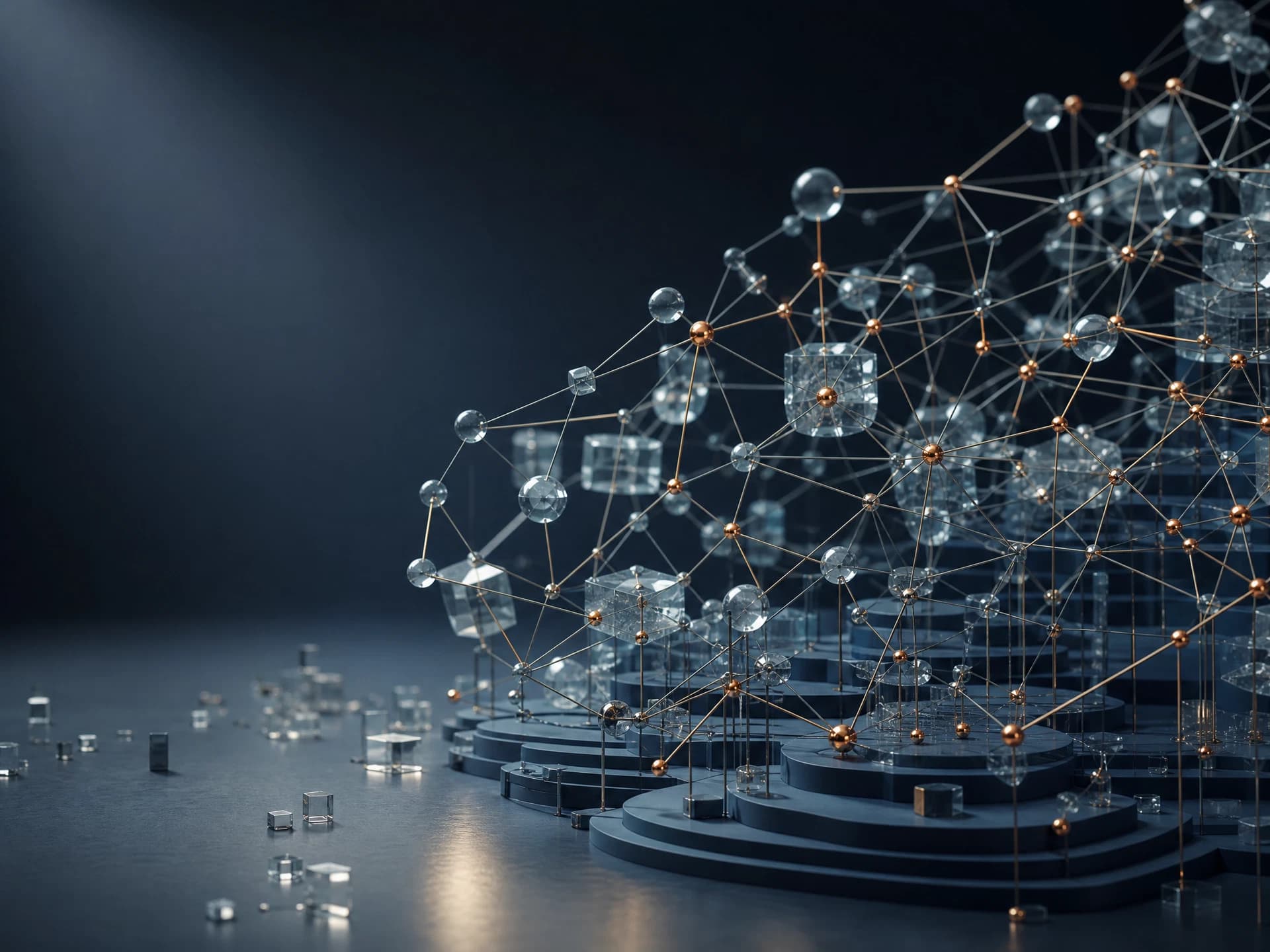 Abstract structure representing connected knowledge and applied AI